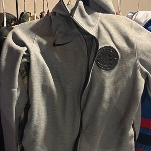 Nike Heather Gray Full-Zip Hoodie